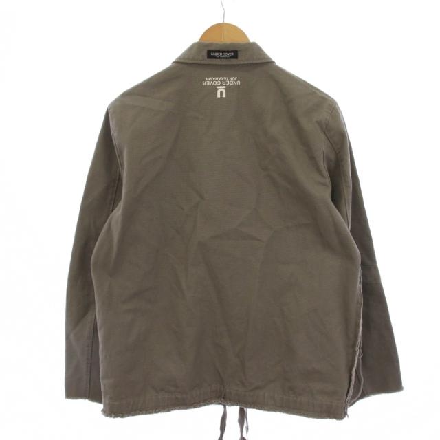 【中古】アンダーカバー UNDERCOVER 1994復刻 Masterpiece Frayed Coach Jacket コーチジャケット M グレー メンズ_1