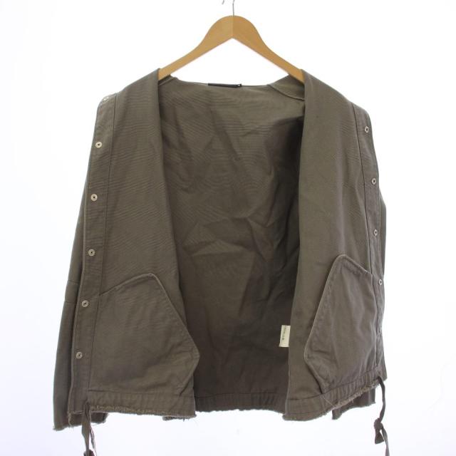 【中古】アンダーカバー UNDERCOVER 1994復刻 Masterpiece Frayed Coach Jacket コーチジャケット M グレー メンズ_3