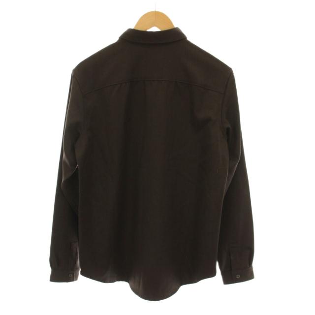 中古】ミタン MITTAN 25AW ストレッチNMウールシャツ 長袖 2 茶色