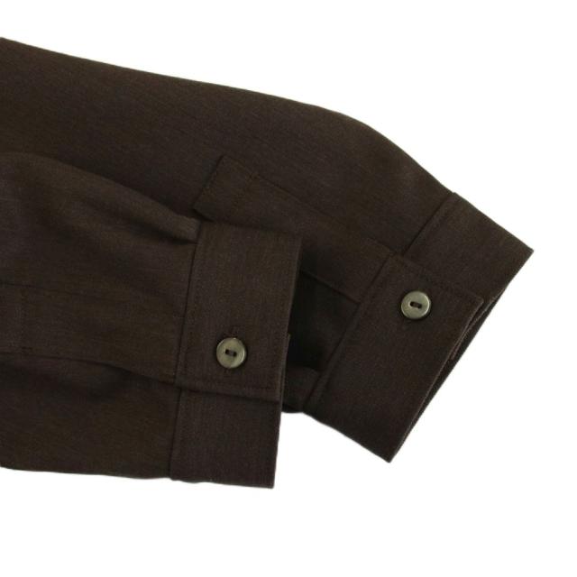 中古】ミタン MITTAN 25AW ストレッチNMウールシャツ 長袖 2 茶色