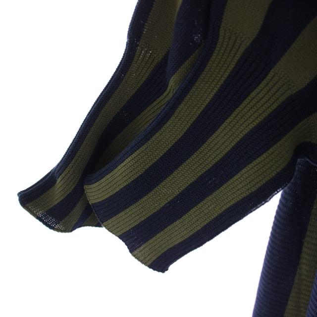 【中古】シーエフシーエル CASCADES LONG SLEEVE MINI DRESS ワンピース ニット F カーキ ネイビー レディース_5
