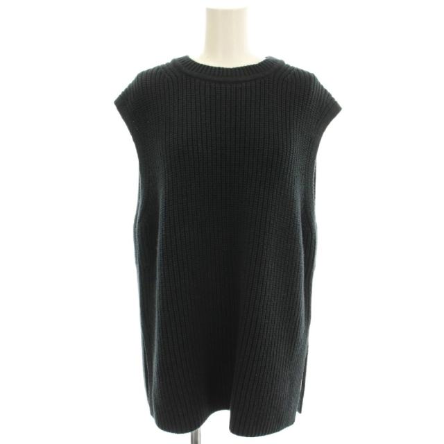 【中古】セオリーリュクス theory luxe 25SS BROOME TULLY ニット ベスト 38 黒 ブラック 03-5101711