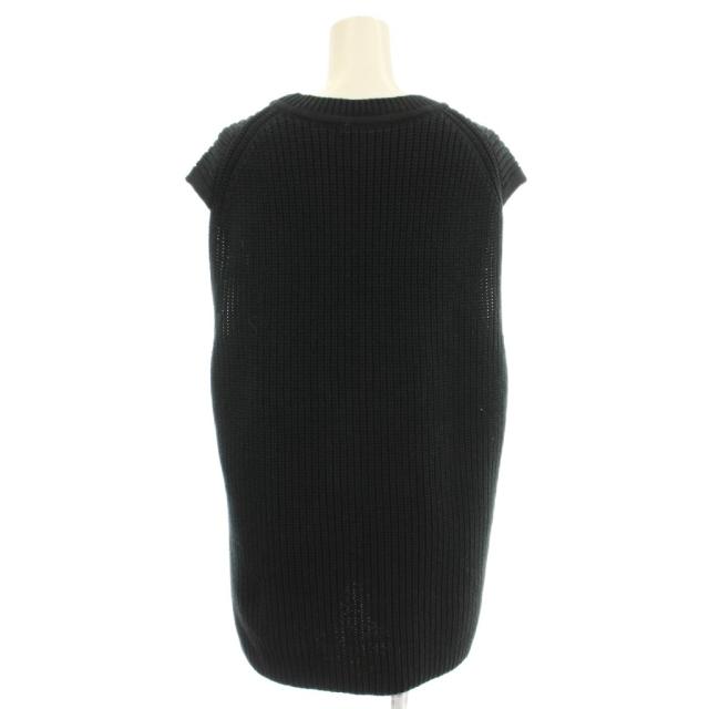 【中古】セオリーリュクス theory luxe 25SS BROOME TULLY ニット ベスト 38 黒 ブラック 03-5101711_1