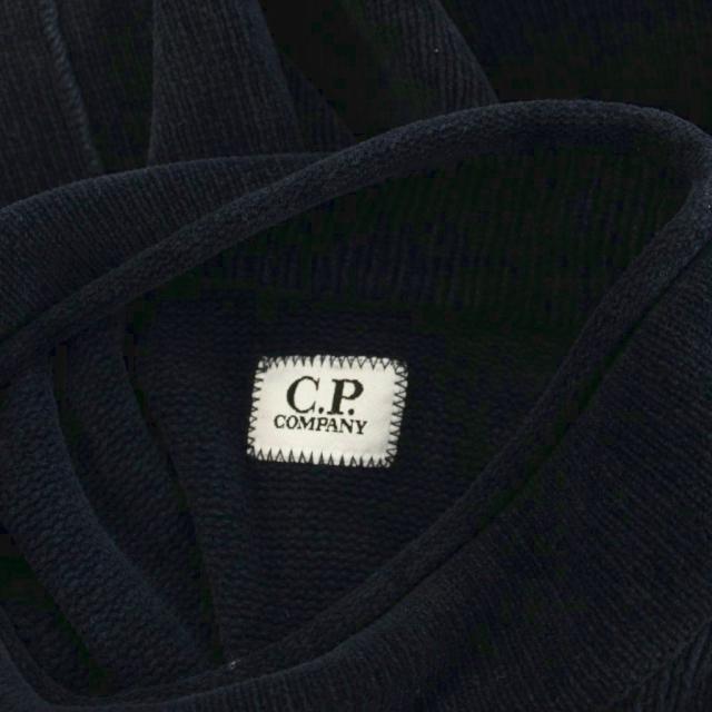 【中古】シーピーカンパニー C.P.COMPANY ニット セーター 50 紺 ネイビー モックネック 長袖 袖ポケット_2