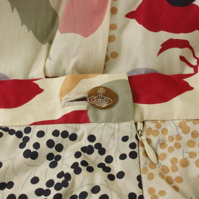 【中古】ヴィヴィアンウエストウッドレッドレーベル Vivienne Westwood RED LABEL スカート ひざ丈 3 マルチカラー_2