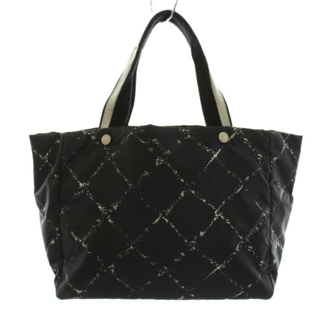 【中古】シャネル CHANEL 旧トラベルライン トートバッグ ハンドバッグ 黒 ブラック /YM ■OH レディース