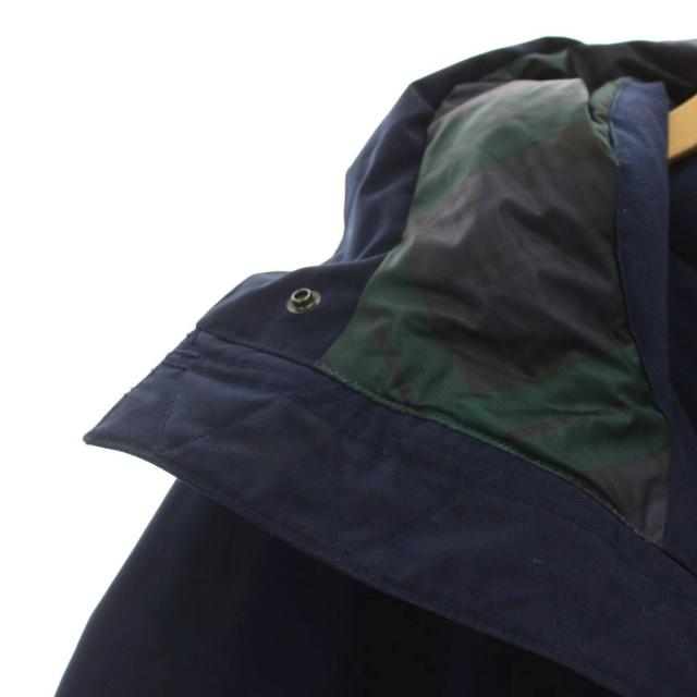【中古】ポロ ラルフローレン POLO RALPH LAUREN ダウンジャケット 裏地チェック ジップアップ アウター XXL 紺_4