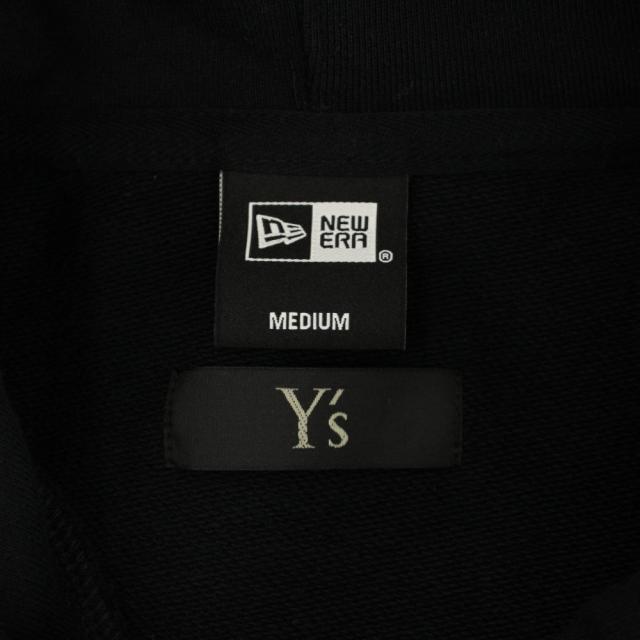 【中古】ワイズ ヨウジヤマモト ニューエラ 25SS スウェットプルオーバーフーディー 長袖 ロゴ刺繍 2 黒 YP-T39-952_3