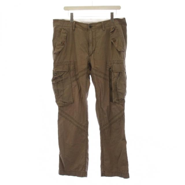 【中古】ポロ バイ ラルフローレン Polo by Ralph Lauren カーゴパンツ ジップフライ 34/32 ベージュ メンズ