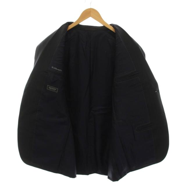 【中古】ランバン LANVIN COLLECTION シングルスーツ セットアップ 上下 テーラードジャケット パンツ ウール R50_2