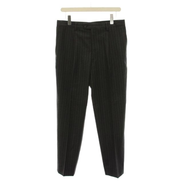 【中古】ランバン LANVIN COLLECTION シングルスーツ セットアップ 上下 テーラードジャケット ストライプ パンツ_6