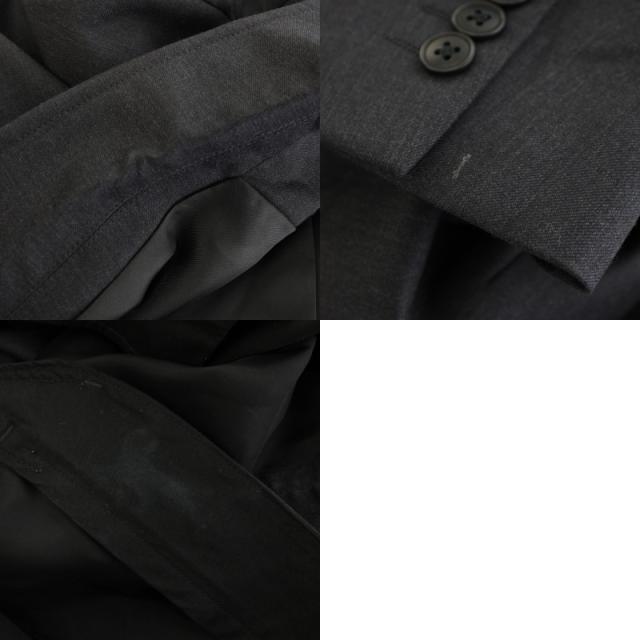 【中古】エルイー LE 25SS スーツ シングルウールジャケット 2 ストレートウールパンツ 3 チャコールグレー メンズ_8
