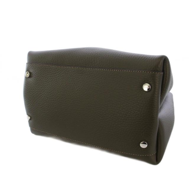 【中古】トッズ TOD'S Tタイムレス マイクロ ハンドバッグ ショルダーバッグ 2WAY レザー カーキ /KH レディース_3