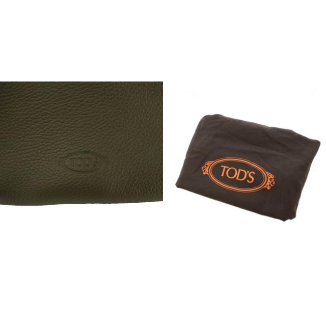 【中古】トッズ TOD'S Tタイムレス マイクロ ハンドバッグ ショルダーバッグ 2WAY レザー カーキ /KH レディース_8