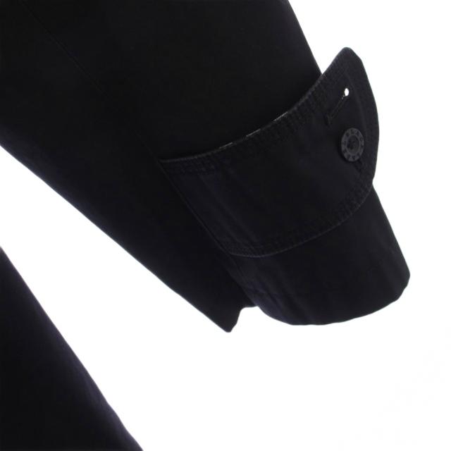 【中古】BURBERRY BLACK LABEL トレンチコート ロング ベルト 裏地チェック柄 L 黒 メンズ_5