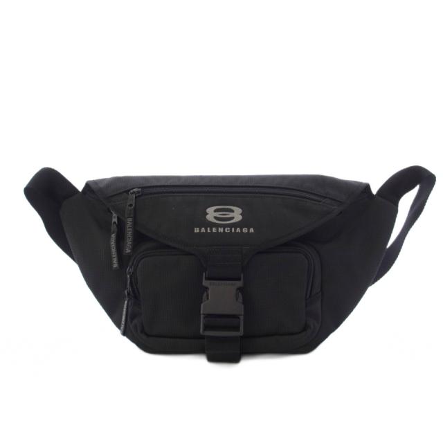 【中古】バレンシアガ BALENCIAGA UNITY ラージベルトバッグ ウエストバッグ ボディバッグ 黒 /KH ■OH メンズ
