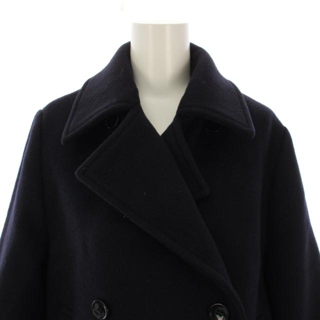 【中古】イエナ IENA 24AW ジーロンラムPコート ピーコート ミドル丈 ウール 36 紺 レディース_5