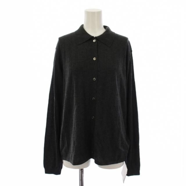 【中古】未使用品 アパルトモン ドゥーズィエムクラス 23AW Cashmere Silk Knit C/D F グレー レディース
