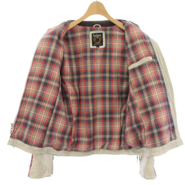 【中古】ショット クラシックレザージャケット ヴィンテージ加工 USED加工 ライダースジャケット XS 白 メンズ_2
