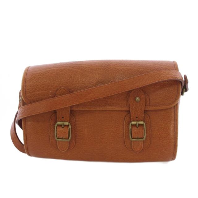 【中古】ラルフローレン RALPH LAUREN ショルダーバッグ レザー キャメル /BM レディース