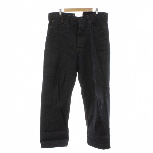 【中古】ナイジェルケーボン NIGEL CABOURN レイルマンデニムパンツ ジーンズ 34 紺 ネイビー ボタンフライ