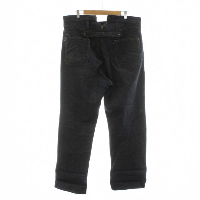 【中古】ナイジェルケーボン NIGEL CABOURN レイルマンデニムパンツ ジーンズ 34 紺 ネイビー ボタンフライ_1
