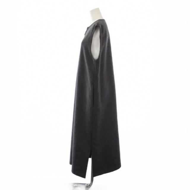【中古】セオリーリュクス theory luxe 22AW LEONE MALIE ワンピース ロング ノースリーブ 38 グレー レディース