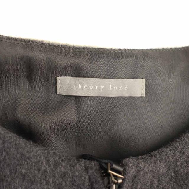 【中古】セオリーリュクス theory luxe 22AW LEONE MALIE ワンピース ロング ノースリーブ 38 グレー レディース