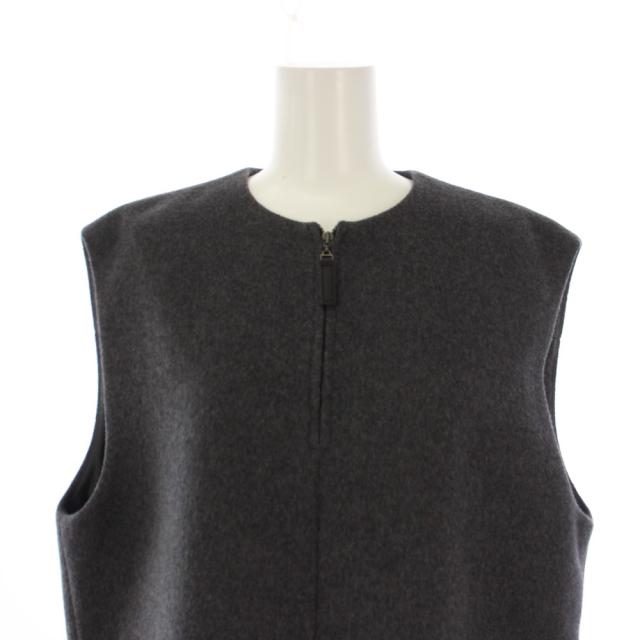 【中古】セオリーリュクス theory luxe 22AW LEONE MALIE ワンピース ロング ノースリーブ 38 グレー レディース