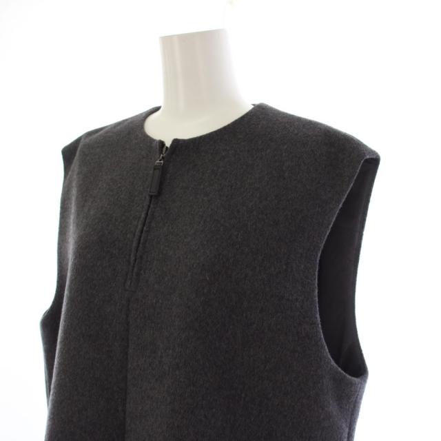 【中古】セオリーリュクス theory luxe 22AW LEONE MALIE ワンピース ロング ノースリーブ 38 グレー レディース