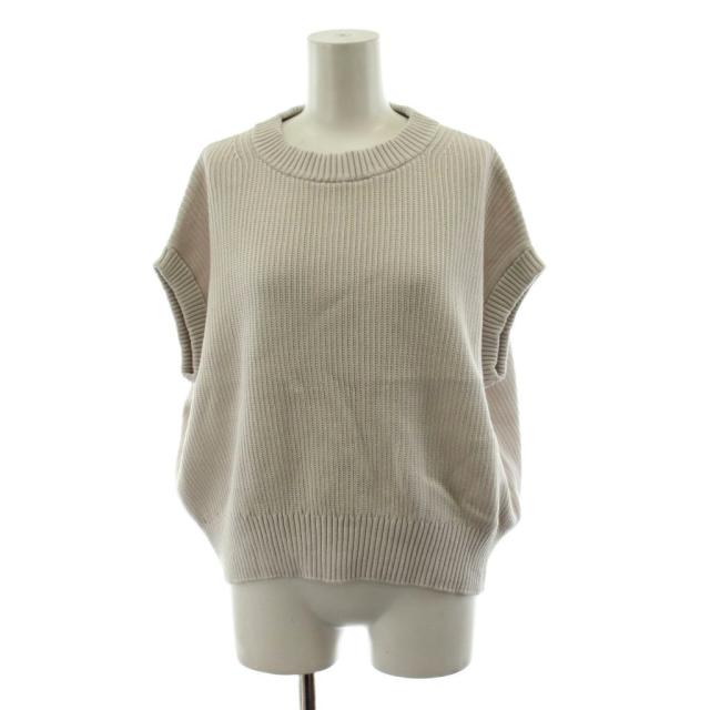 【中古】セオリー Theory 24AW LAST WORD BOUQUET ベスト コットン 38 アイボリー 4301767 /AN59 レディース