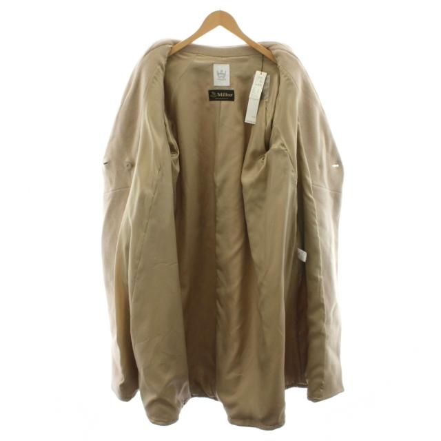 【中古】未使用品 ルーニィ LOUNIE 40th Anniversary Milior ガウンコート ロング 38 ベージュ 長袖 無地 11812122_3
