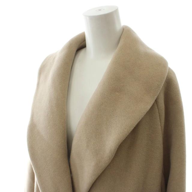 【中古】未使用品 ルーニィ LOUNIE 40th Anniversary Milior ガウンコート ロング 38 ベージュ 長袖 無地 11812122_4