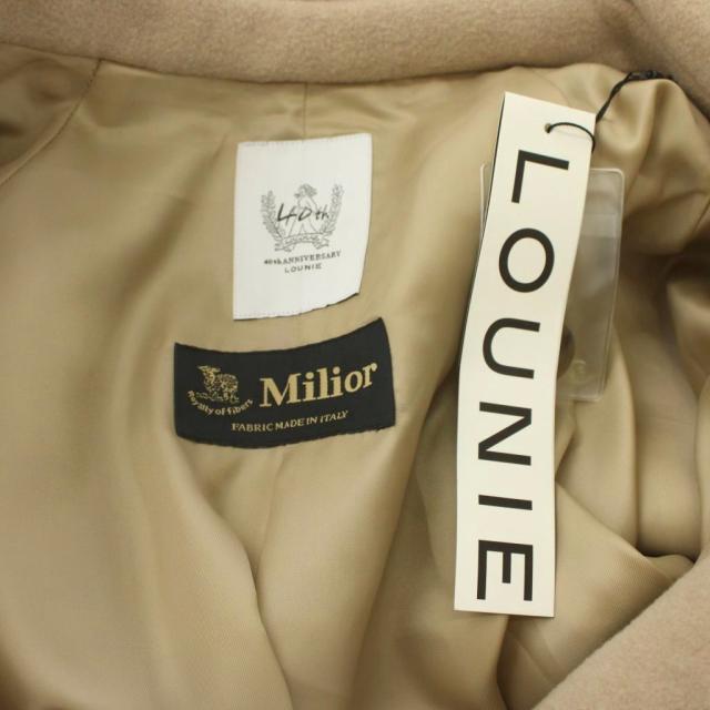 【中古】未使用品 ルーニィ LOUNIE 40th Anniversary Milior ガウンコート ロング 38 ベージュ 長袖 無地 11812122_5