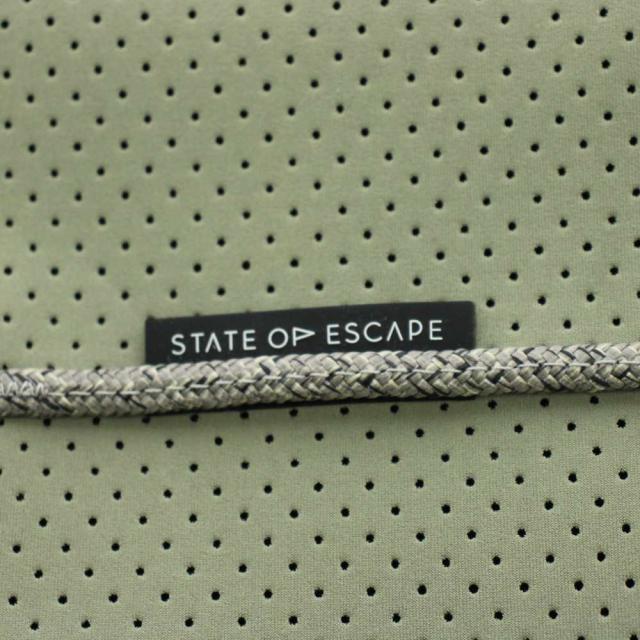 【中古】ステイトオブエスケープ STATE OF ESCAPE フライングソロ トートバッグ ハンドバッグ 緑 グリーン /AN5_2