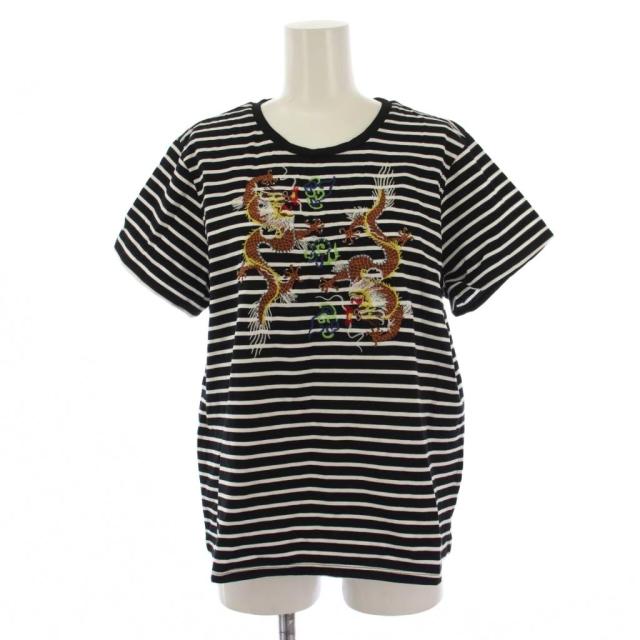【中古】ヴィヴィアンタム 4928 SHIZUKA KOMURO シズカコムロ Tシャツ 半袖 42 黒 白 レディース