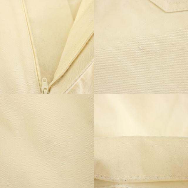 【中古】スタジオニコルソン ピーチドコットンツイルクリーム チノパン ワイドパンツ S アイボリー SORTESNM-351_8