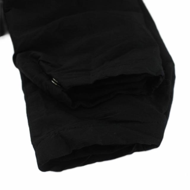 【中古】マーカ 25SS COACH JACKET WOOL SILK HIGH COUNT TYPEWRITER コーチジャケット 絹 1 黒 襟付き 長袖_3