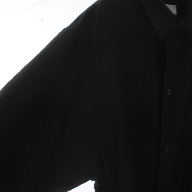 【中古】マーカ 25SS COACH JACKET WOOL SILK HIGH COUNT TYPEWRITER コーチジャケット 絹 1 黒 襟付き 長袖_5