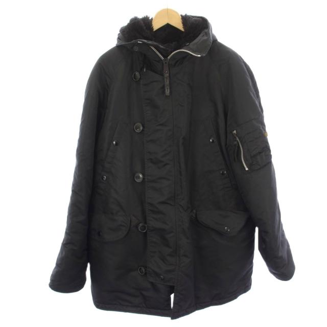 【中古】アルファ ALPHA 飛翔上衣 中綿上衣 N-3B ジップアップ M 黒 黒いこと AA030510-24 /HN