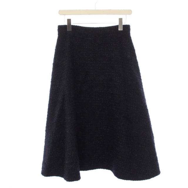 【中古】アール バイ リタ タカハシ R By RITA TAKAHASHI 23AW ファンシーツイードスカート ロング 40 紺 レディース