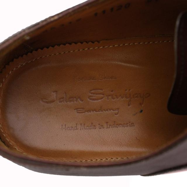 【中古】Jalan Sriwijaya Bandung 11120ラスト ストレートチップ ビジネスシューズ レザー 6.5 ブラウン メンズ_4