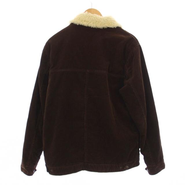 【中古】カーハート carhartt コーデュロイジャケット ファー L 茶 05023-0668 /BM メンズ_1