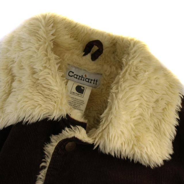 【中古】カーハート carhartt コーデュロイジャケット ファー L 茶 05023-0668 /BM メンズ_7