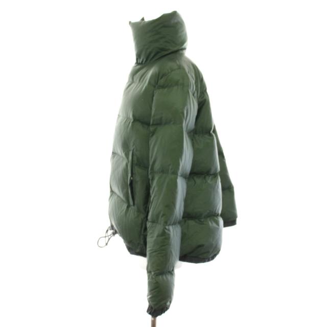 【中古】サカイラック sacai luck Aラインダウンジャケット アウター ハイネック 2 緑 紺 13AWLU575 レディース_1