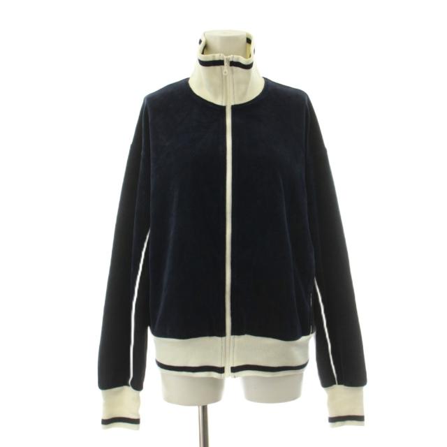 【中古】シンゾーン 25SS ベロアトラックジャケット ブルゾン ジップアップ F0 紺 ネイビー 25SMSJK02