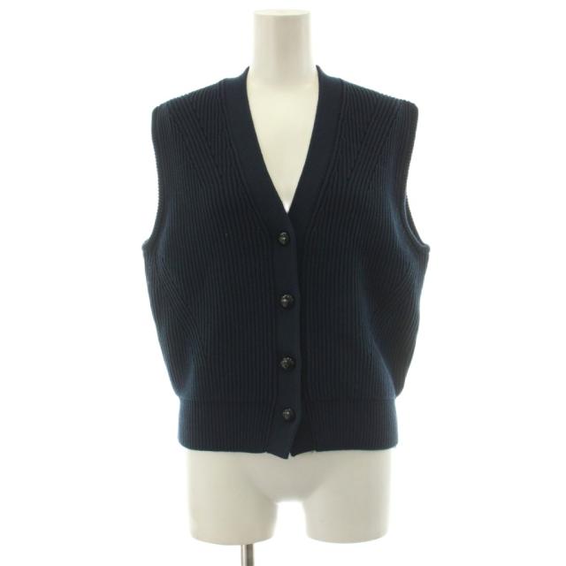 【中古】シンゾーン 24AW フル カーディガン ニット ベスト Vネック F0 紺 ネイビー 24AMSNI02