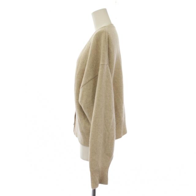 【中古】ドゥーズィエムクラス エブリデイアイライク 22AW Fiocco Vネック カーディガン 長袖 F ベージュ レディース_1