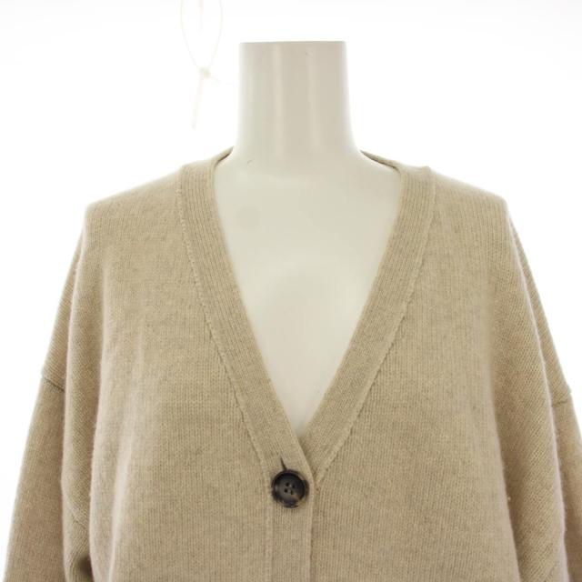 【中古】ドゥーズィエムクラス エブリデイアイライク 22AW Fiocco Vネック カーディガン 長袖 F ベージュ レディース_4