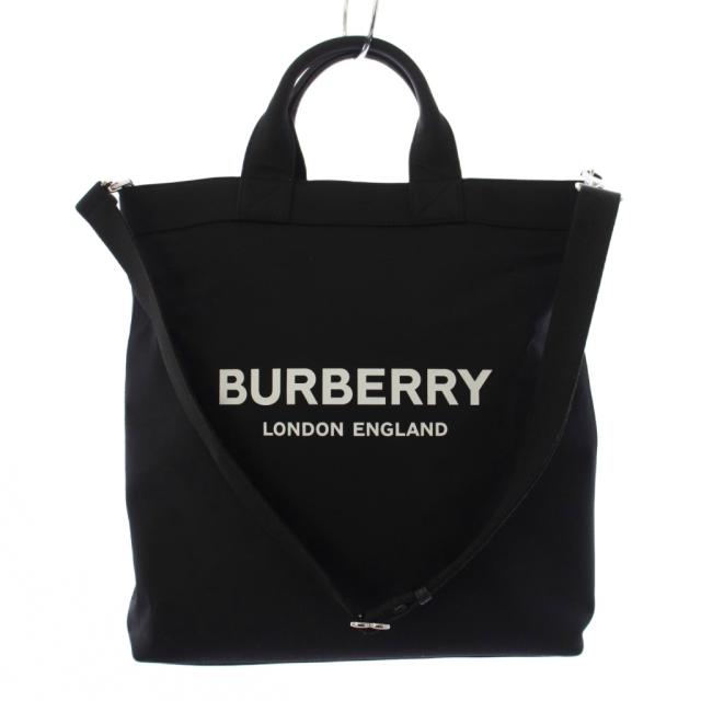【中古】バーバリー BURBERRY ARTIE トートバッグ ショルダーバッグ 2WAY 黒 /KH レディース